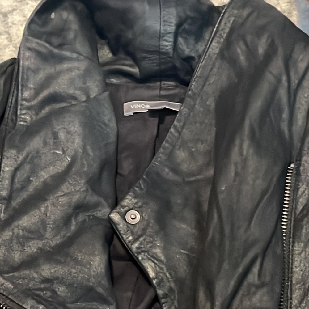 Vince Leather Jacket - Picture 2 of 2